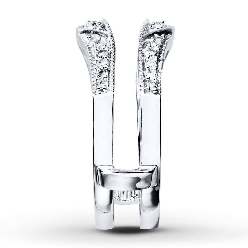 Main Image 3 of Previously Owned Diamond Enhancer Ring 1/4 ct tw Round-cut 14K White Gold