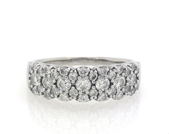 Previously Owned Diamond Anniversary Ring 1-1/5 ct tw 14K White Gold