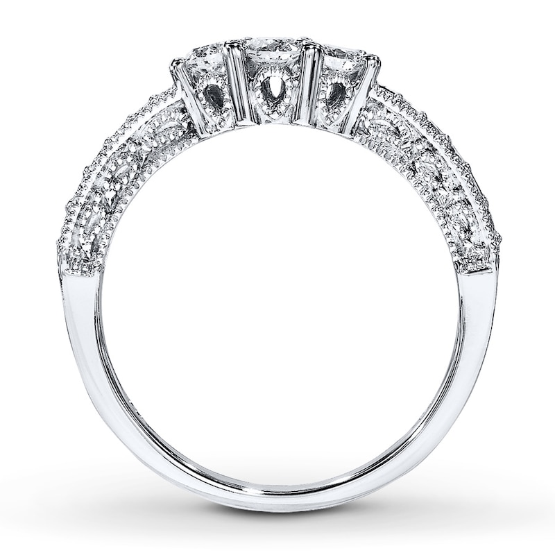 Main Image 2 of Previously Owned Diamond Wedding Band 1/2 ct tw Round-cut 14K White Gold