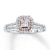 Thumbnail Image 1 of Previously Owned Diamond Engagement Ring 1/2 carat tw 10K Two-Tone Gold