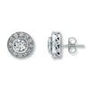 Thumbnail Image 0 of Previously Owned Diamond Earrings 1-1/2 ct tw 14K White Gold