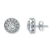 Thumbnail Image 1 of Previously Owned Diamond Earrings 1-1/2 ct tw 14K White Gold