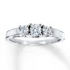 Thumbnail Image 0 of Previously Owned 3-Stone Diamond Ring 1/2 ct tw Round 14K Gold