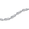 Previously Owned Diamond Bracelet Sterling Silver 7.25"