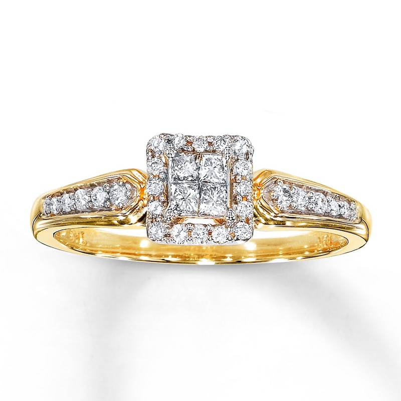 Main Image 1 of Previously Owned Diamond Fashion Ring 1/4 ct tw 10K Yellow Gold