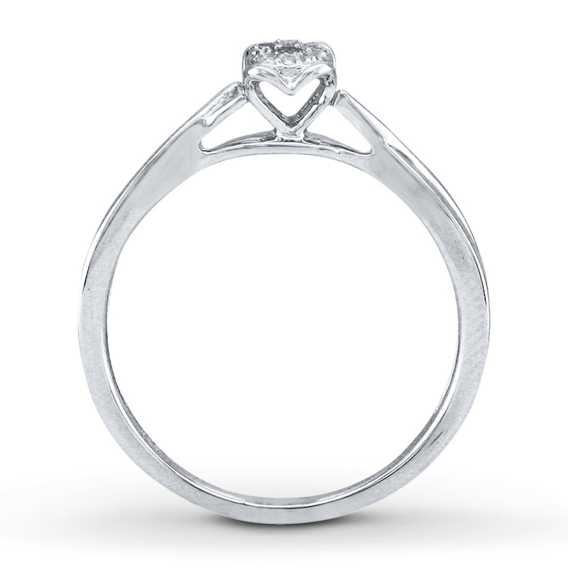 Previously Owned Promise Ring 1/15 ct tw Diamonds Sterling Silver