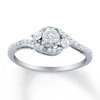 Thumbnail Image 1 of Previously Owned Diamond Promise Ring 1/6 ct tw Sterling Silver