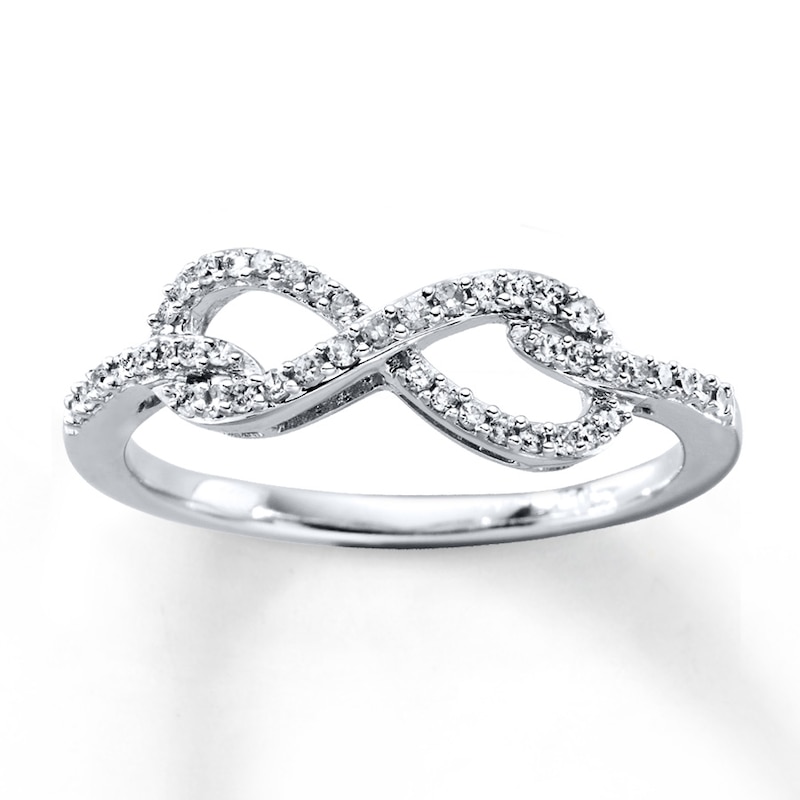 Main Image 1 of Previously Owned Ring 1/5 ct tw Diamonds 10K White Gold