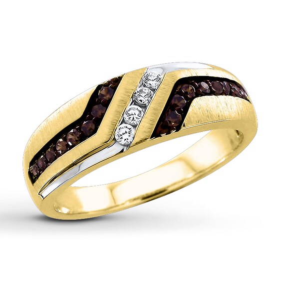 Previously Owned Men's Diamond Ring 3/8 ct tw 10K Yellow Gold