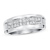 Previously Owned Men's Diamond Ring 1 ct tw Square-cut 14K White Gold
