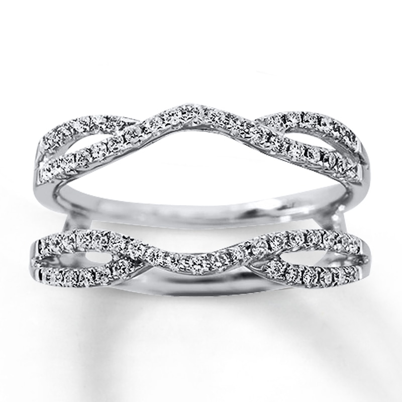 Main Image 1 of Previously Owned Diamond Enhancer Ring 1/3 ct tw 14K White Gold