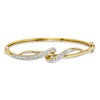 Thumbnail Image 1 of Previously Owned Diamond Bangle Bracelet 1/10 ct tw Round-cut 10K Yellow Gold