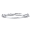 Thumbnail Image 1 of Previously Owned Diamond Bangle Bracelet 1/10 ct tw Round-cut Sterling Silver