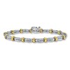 Thumbnail Image 1 of Previously Owned Diamond Bracelet 1/2 ct tw Round-cut 10K Two-Tone Gold
