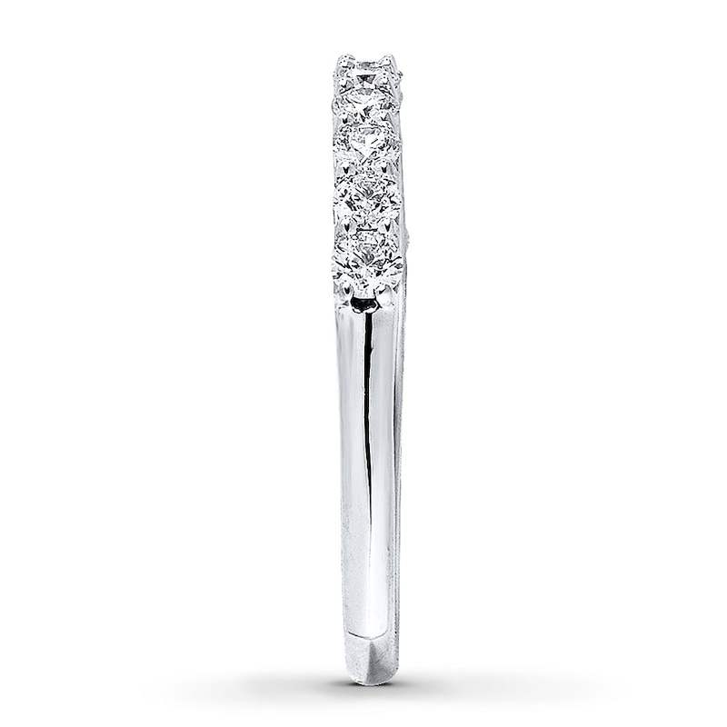 Main Image 3 of Previously Owned Diamond Anniversary Band 5/8 ct tw Round-cut 18K White Gold