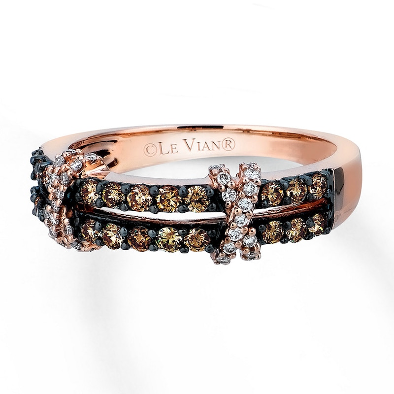 Main Image 1 of Previously Owned Le Vian Chocolate Diamonds 1/2 ct tw Ring 14K Strawberry Gold