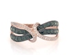Thumbnail Image 1 of Previously Owned Le Vian Exotics Green & White Diamond Ring 1-1/4 ct tw 14K Strawberry Gold
