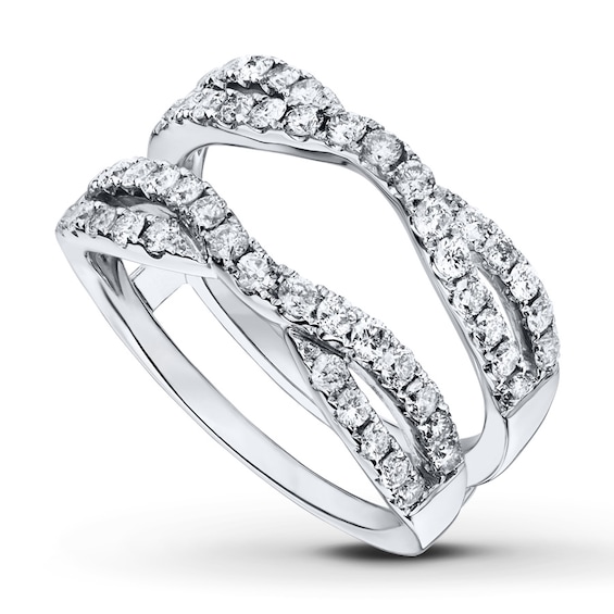 Previously Owned Diamond Enhancer Ring 1 carat tw Round-cut 14K White Gold