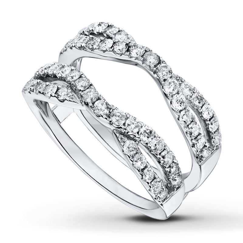 Previously Owned Diamond Enhancer Ring 1 carat tw Round-cut 14K White Gold
