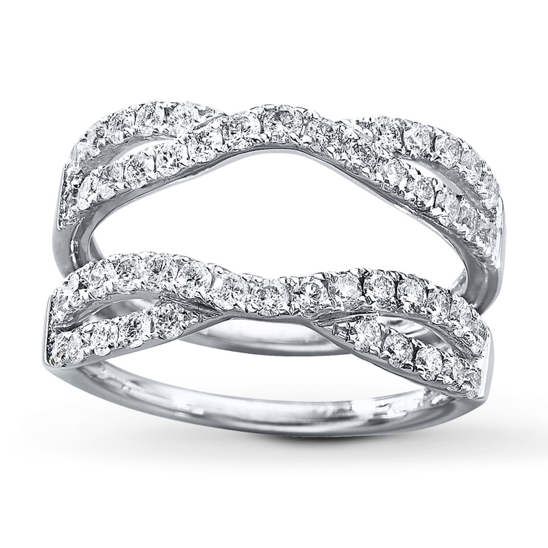Previously Owned Diamond Enhancer Ring 1 carat tw Round-cut 14K White Gold