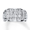 Previously Owned Men's Diamond Band 1-1/2 ct tw Round-cut 14K White Gold
