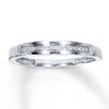 Thumbnail Image 0 of Previously Owned Diamond Wedding Band 1/20 ct tw 10K White Gold
