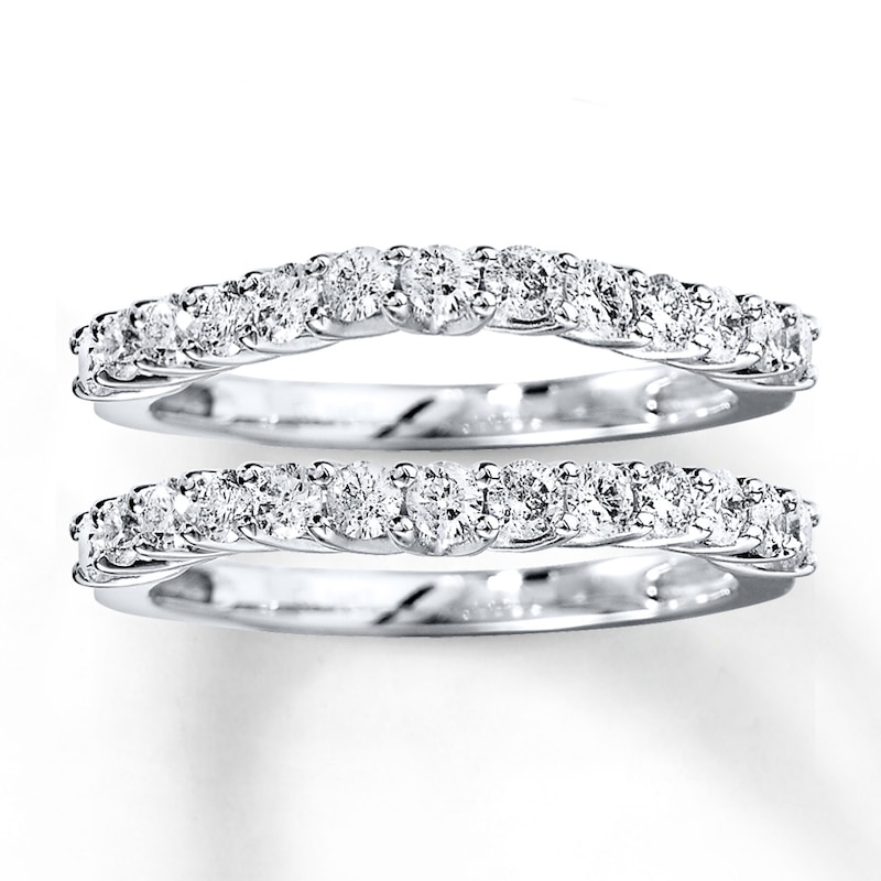 Main Image 1 of Previously Owned Diamond Enhancer Ring 1 ct tw Round-cut 14K White Gold