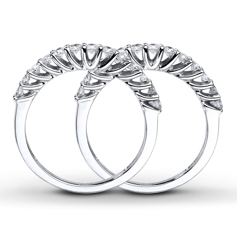 Main Image 2 of Previously Owned Diamond Enhancer Ring 1 ct tw Round-cut 14K White Gold