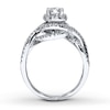 Thumbnail Image 2 of Previously Owned Diamond Engagement Ring 7/8 ct tw Round-cut 14K White Gold