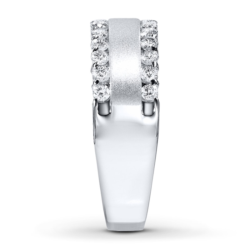 Main Image 3 of Previously Owned Diamond Anniversary Ring 1/2 ct tw Round-cut 14K White Gold