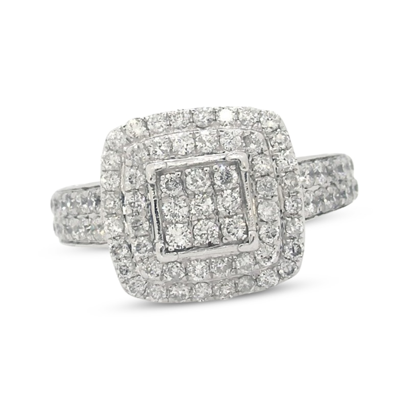 Main Image 1 of Previously Owned Diamond Fashion Ring 1/2 ct tw Round-cut 10K White Gold