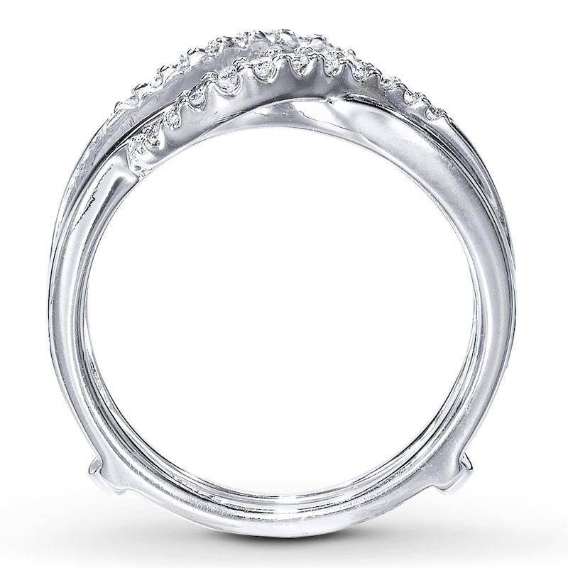 Previously Owned Diamond Enhancer Ring 1/5 ct tw Round-Cut 14K White Gold