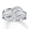 Thumbnail Image 3 of Previously Owned Diamond Enhancer Ring 1/5 ct tw Round-Cut 14K White Gold
