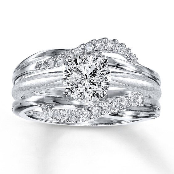 Thumbnail Image 4 of Previously Owned Diamond Enhancer Ring 1/5 ct tw Round-Cut 14K White Gold