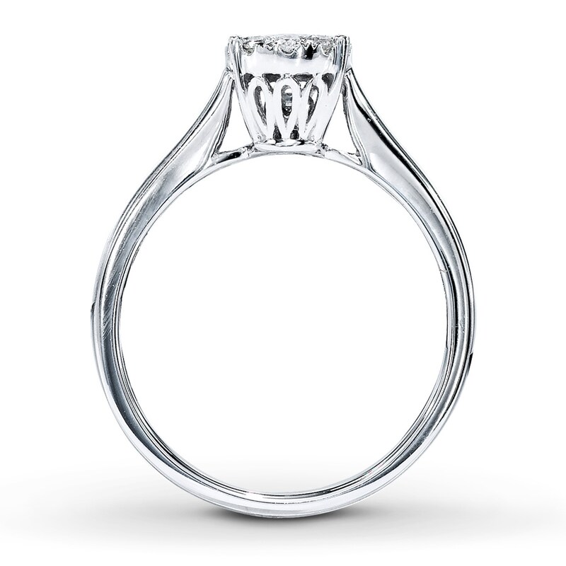 Main Image 2 of Previously Owned Diamond Ring 1/2 ct tw 14K White Gold