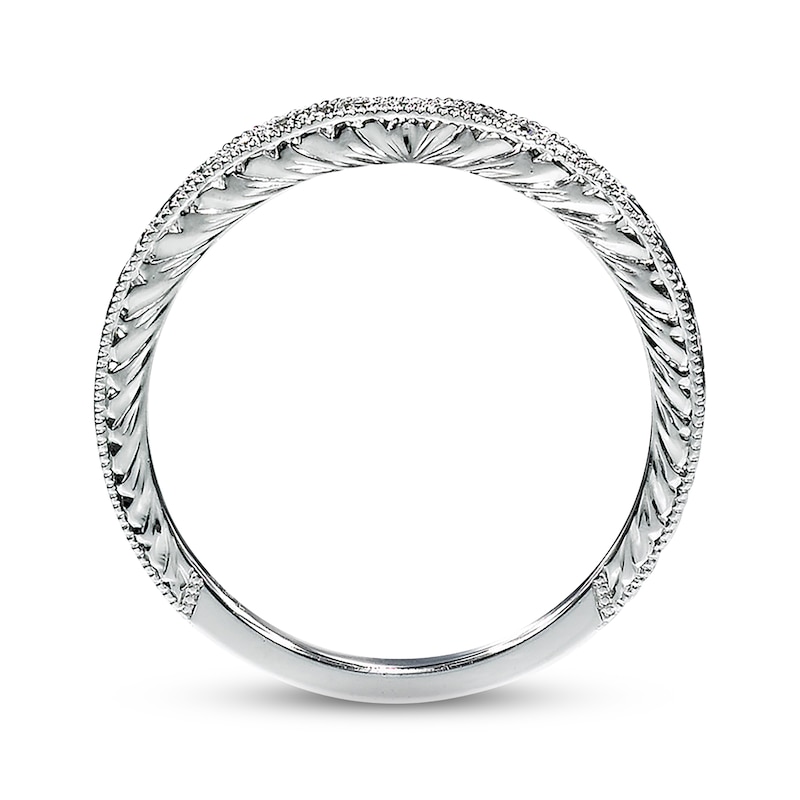 Main Image 2 of Previously Owned Neil Lane Diamond Wedding Band 1/20 ct tw 14K White Gold - Size 5.5
