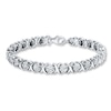 Previously Owned Diamond Bracelet 3/4 ct tw Round-cut Sterling Silver 7.5"