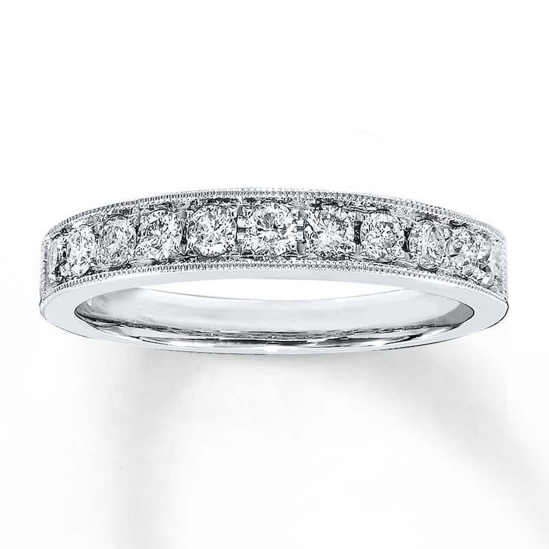 Previously Owned Diamond Band 1/2 ct tw Round 14K White Gold
