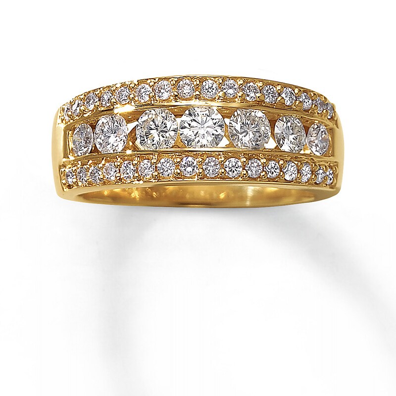 Main Image 1 of Previously Owned Diamond Anniversary Band 1 ct tw Round-cut 14K Yellow Gold