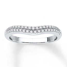 Previously Owned Diamond Enhancer Band 1/4 ct tw Round-cut 14K White Gold