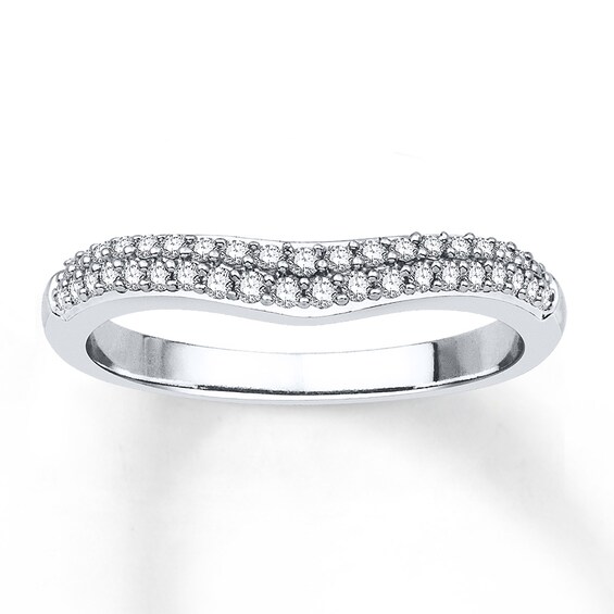 Previously Owned Diamond Enhancer Band 1/4 ct tw Round-cut 14K White Gold
