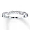 Thumbnail Image 0 of Previously Owned Diamond Anniversary Band 1/4 ct tw Round & Baguette-cut 14K White Gold