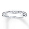 Thumbnail Image 1 of Previously Owned Diamond Anniversary Band 1/4 ct tw Round & Baguette-cut 14K White Gold