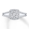 Thumbnail Image 2 of Previously Owned Diamond Ring 1/2 cttw Round-cut 10K White Gold