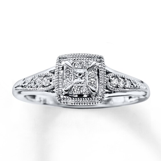 Previously Owned Diamond Engagement Ring 1/6 ct tw 10K Gold