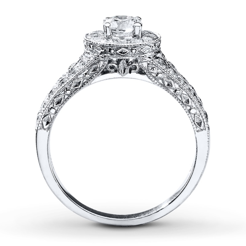 Main Image 2 of Previously Owned Diamond Ring 1 ct tw Round-cut 14K White Gold