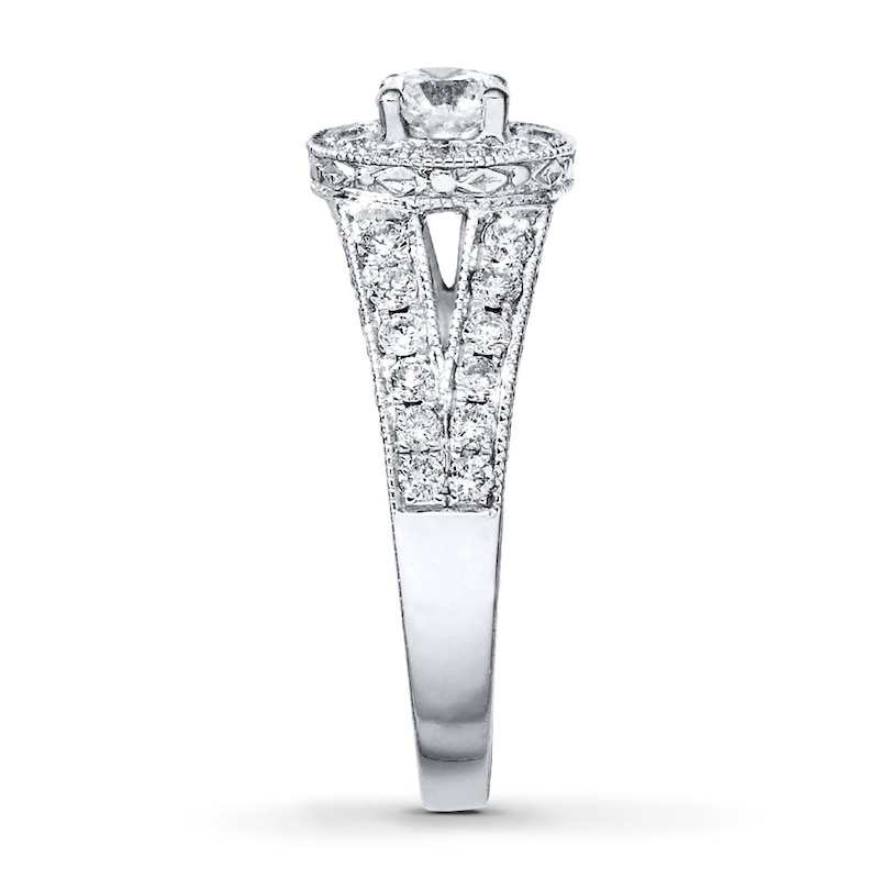 Main Image 3 of Previously Owned Diamond Ring 1 ct tw Round-cut 14K White Gold