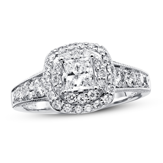 Previously Owned Diamond Engagement Ring 1-1/5 ct tw 14K White Gold