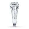 Thumbnail Image 2 of Previously Owned Multi-Stone Diamond Engagment Ring 1-1/2 ct tw Round-cut 14K White Gold