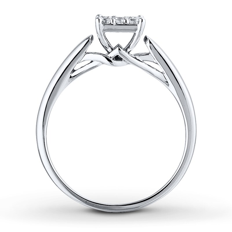 Main Image 2 of Previously Owned Diamond Ring 1/4 ct tw 10K White Gold